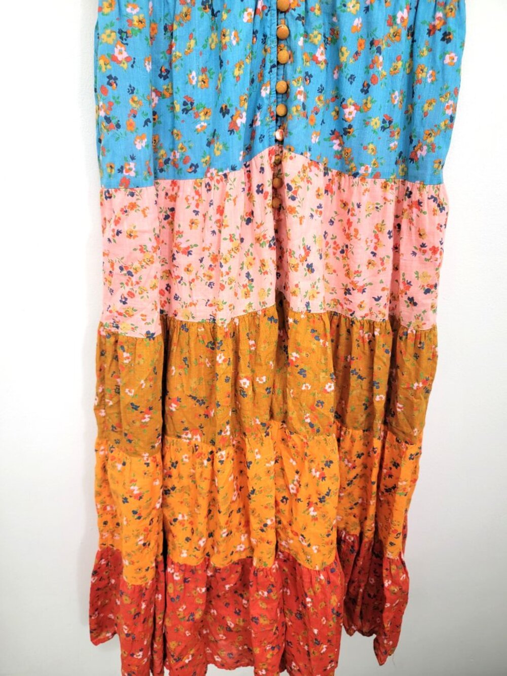 Anthropologie Tiered and True Floral Maxi Dress Small - Picture 3 of 7